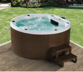 CE approved freestanding acrylic circle whirlpool bathtub whirlpool massage large outdoor balboa swim 