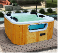  Rectangle approved freestanding acrylic massage pool whirlpool large outdoor spa