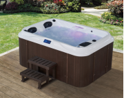 Factory cheap price Acrylic Outdoor whirlpool massage bath bathtubs with TV for two person