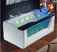 Modern Acrylic Indoor Bathtub Hydromassage Fibreglass Single Whirlpool Jacuzzi Spa Hot Tub