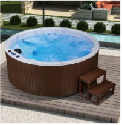 Freestanding Circle Outdoor whirlpool acrylic massage bathtub hotel luxury bath freestanding hydromassage