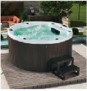 Circle massage whirlpool Ease Spas Hot Sale Acrylic 5 Person Whirlpool Massage Spa Hot Tub