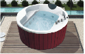 2 person circle hot tub outdoor spa massage whirlpool 