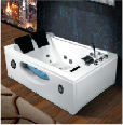 glass high quality Acrylic spa Indoor jacuzzi with fountain whirlpool massage bathtub