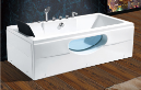 Factory Sell Fashion Freestanding Whirlpool Bath Tub Bubble Soaking Hot Tub Custom made