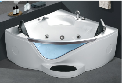 High quality Europe style bath shower tub whirlpool massage corner triangle acrylic two person