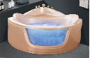 Triangle whirlpool acrylic massage bathtub hotel luxury bath freestanding hydromassage for 2 person