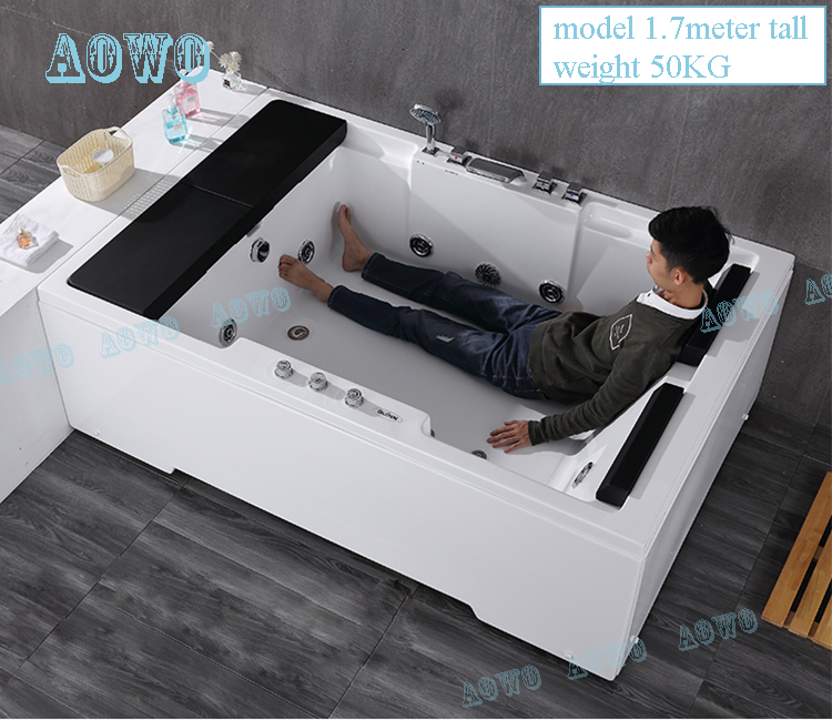 Best Selling Acrylic Freestanding Water Whirlpool Bathtub Pure Acrylic Indoor Hot Tub