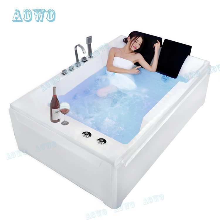 Multifunctional Spa Acrylic Bath Tub 2 People Jacuzzi Whirlpool Massage Pure Bathtub