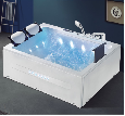 Air jet bubble led lights hydro tub 2 person quality luxury whirlpool bathtubs bathtub