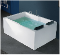 Hot sale corner bathtub white acrylic hotel spa jakuzzi manufacture customized style hot tub