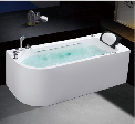 Square 1.5-1.7m bathtub Integrated cylinder indoor bathroom air massage jet Hydro Ozone whirlpool