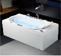 Freestanding Whirlpool Bathtub  Acrylic White Color Spa Massage Hot Bath