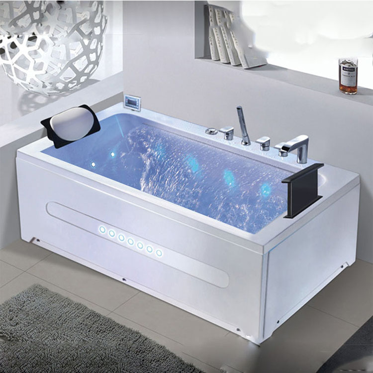 AOWO hot sale jet massage whirlpool spa bathtubs jacuzzi bath tub for 1 person single