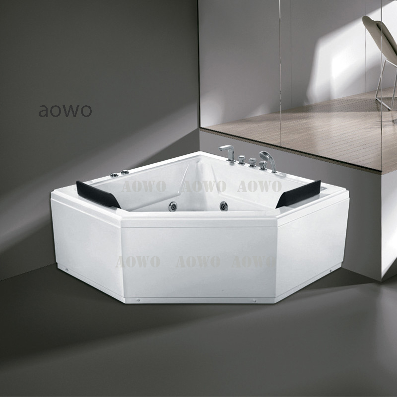 Modern Pure Acrylic Double Person Tubs Massage Bathtub