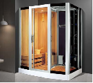 Wholesale High Quality 2 Person Sauna Hemlock Wood Outdoor Square Sauna Steam Room