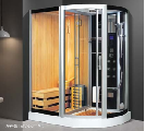 corner sector shape sauna beauty salon and wet steam shower room portable shower bathroom