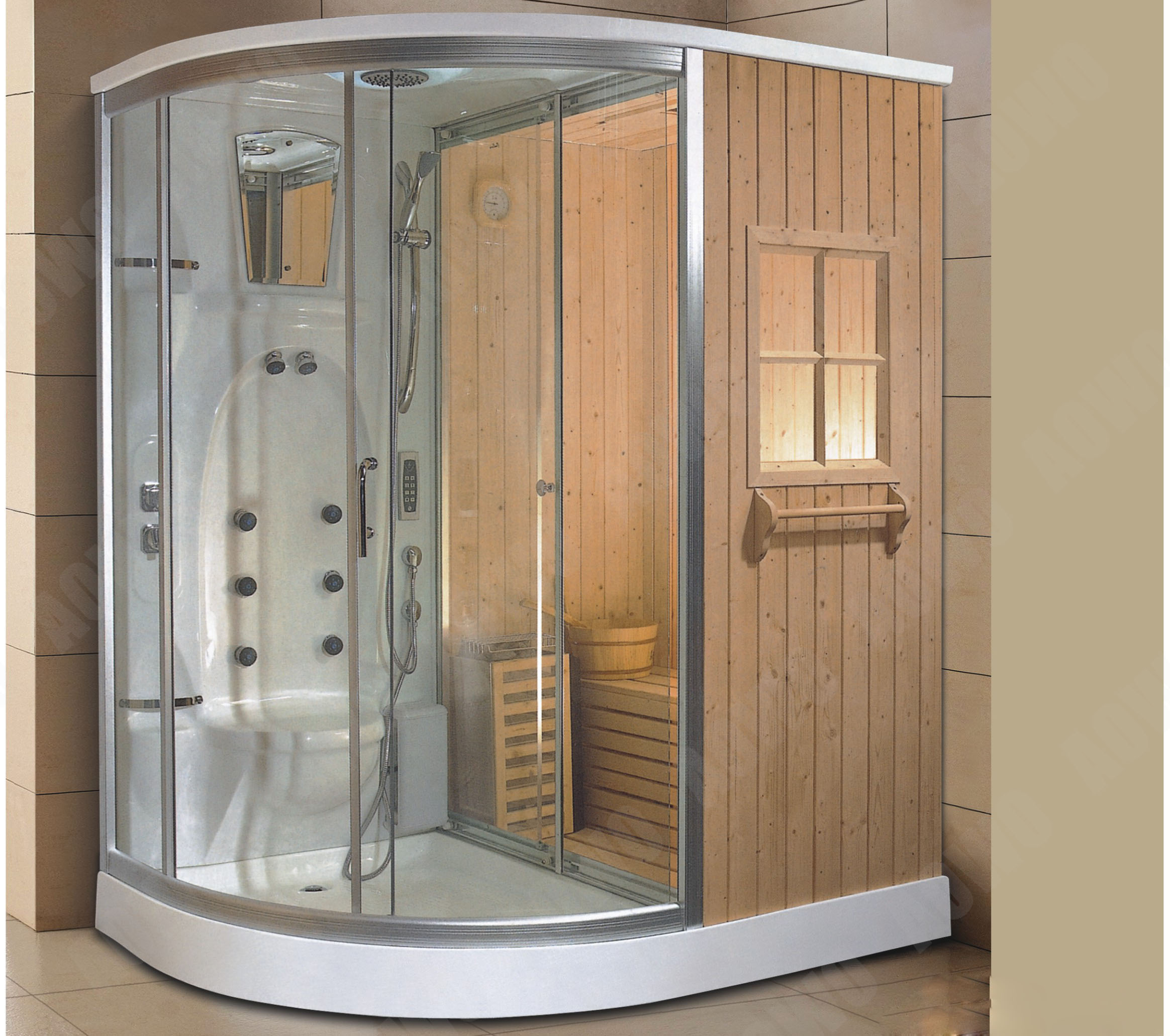 AoWo Hot selling model steam sauna room for small size with combine functions