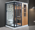 hot and cold water wet steam shower and dry sauna with 5 standard size for 1-2 person to use