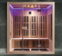 AOWO Hot Selling Solid Wooden Indoor Hemlock Sauna Steam Room For 3 Persons size