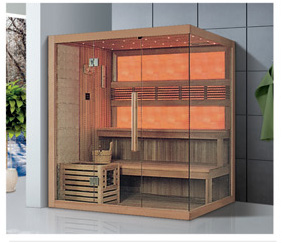 Prefabricated-Sauna-Rooms Luxury 4-6 Person Big/Mini Wooden Indoor Sweat Steam Sauna Room 