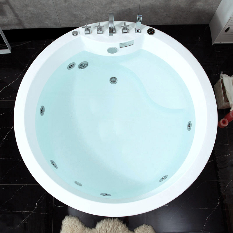 1.5m drop-in style round shape jacuzzi can add heater, control panel ,ozone and color bubble 