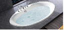 Oval built-in bathtub for high quality white color acrylic bath shower 