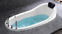 bathtub Fashionable 1 person indoor acrylic whirlpool build-in white hot tub spa bath