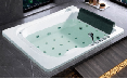  large size air bubble jets bathtub 2 person drop in spa jacuzzi rectangle shape drop in bath tub