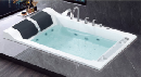 Luxury drop in acrylic air jetted bathtubs whirlpool massage bath SPA 2 person