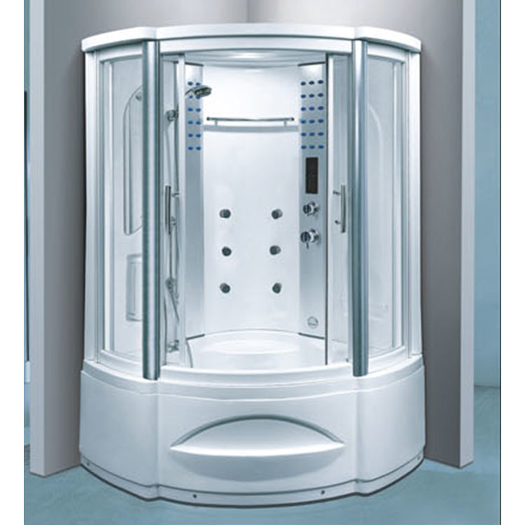 Luxury Whole Complete Enclosed Glass Steam Shower Cabin Room With back massage and foot massage