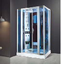 ao-3121 Prefab Steam Bath Room Bluetooth Rain Shower System and a Smart Control Panel