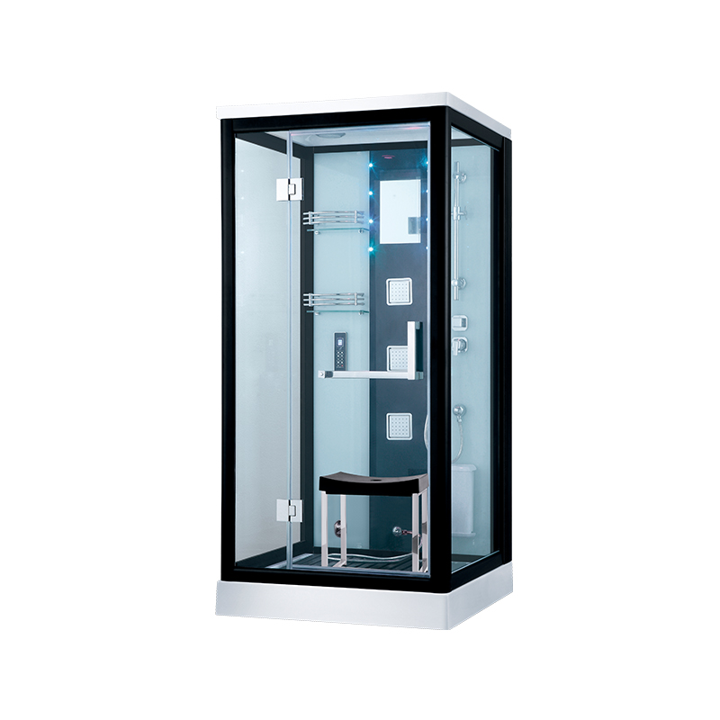 Small Size Corner Steam Shower Room With Whirlpool Tub