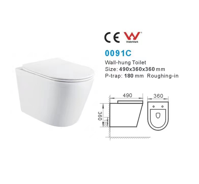 CE Watermark wall hung Ceramic One Piece washdown toilet comode toilet