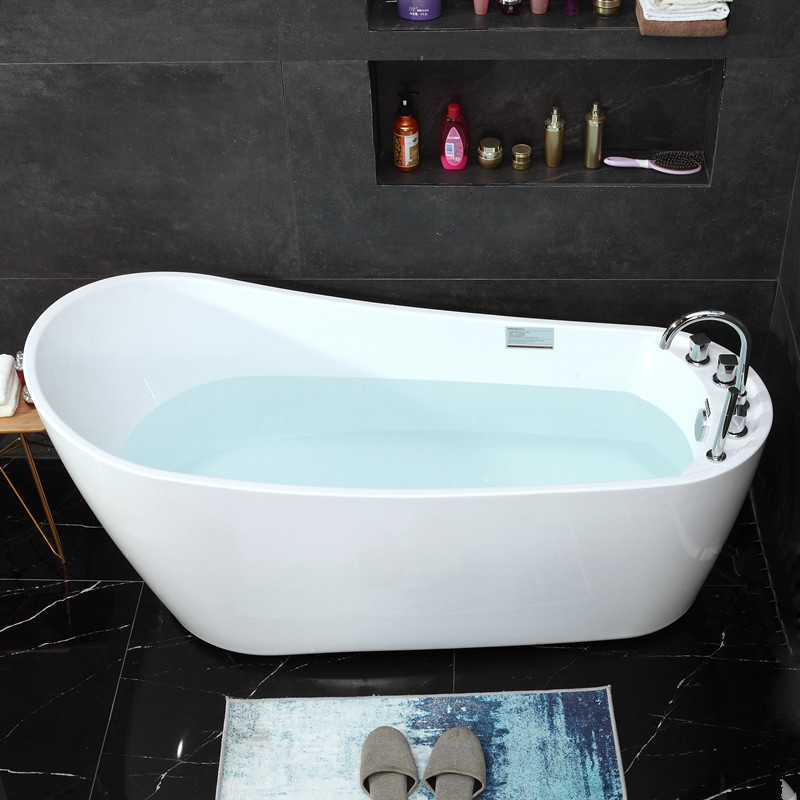 Approval Indoor Whirlpool Massage Spa Bathtub With Function Acrylic Free Standing Bath Tub For Two Person Round Tub System