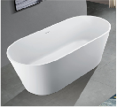 AOWO Factory Solid Surface stone freestanding Bathtub Wholesale Bathroom soaking tub artificial stone bathtub