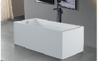 single person Acrylic Air Free Standing Bathtub for interior family use