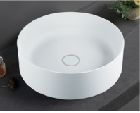 Newly Sanitaire Bathroom WC Wash Hand Basin Round Shape Set Elegant White Hotel Vanity Bath Vanity Set