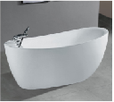 AOWO OEM ODM Bathroom Recessed Freestanding Drainer White Black Acrylic Apron Bathtub