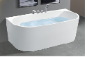 Freestanding Massage Bathtub Hydromassage Spa Massage Modern Hotel Sexy Factory Rectangle Shape Acrylic White Pcs